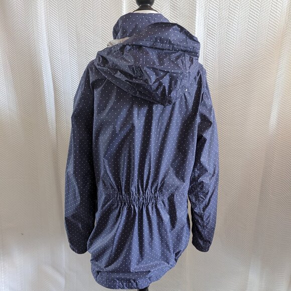 The North Face Resolve Polka Dot Rain Jacket Dryvent Navy White XL Outdoors - Picture 3 of 16